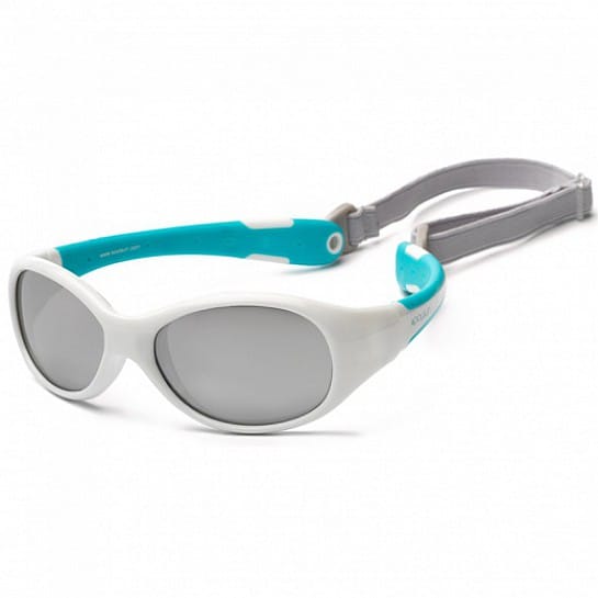 Koolsun Flex Kids Sunglasses White Aqua 0+