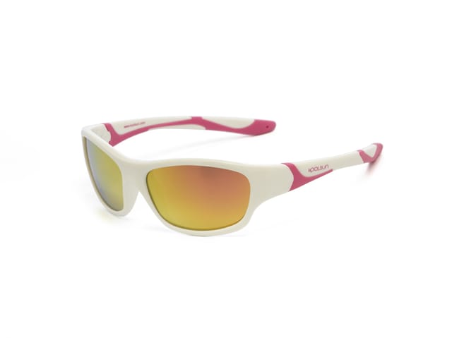 Koolsun Sport Kids Sunglasses White Hot Pink 3+