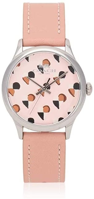 COACH 145-02983 Women's Ruby Light Pink Leather Strap 32MM Watch