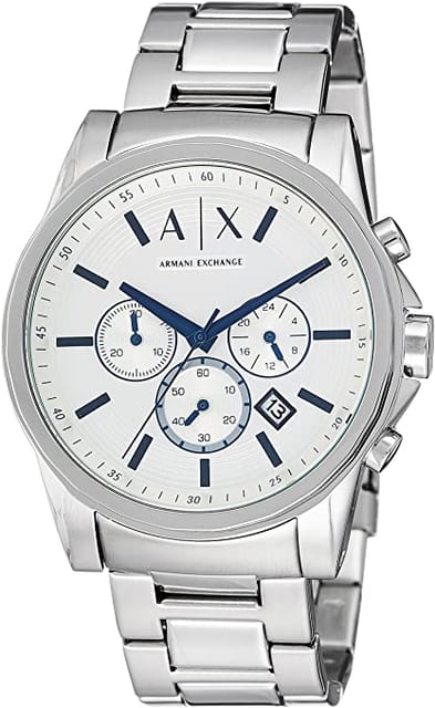Armani Exchange Chronograph Stainless Steel Bracelet Watch 44mm For Men - AX2510