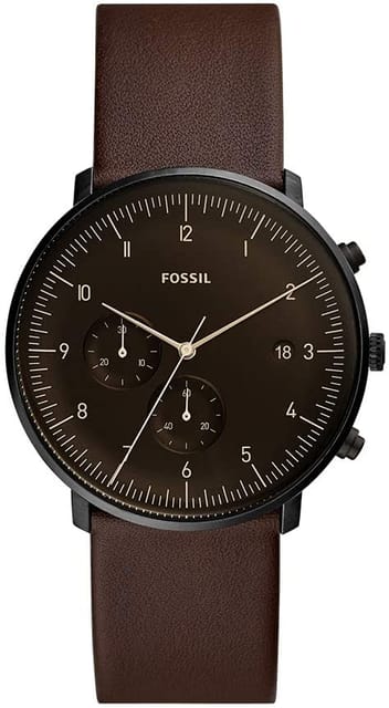 Fossil Chase FS5485 Leather Analog Casual Watch for Men