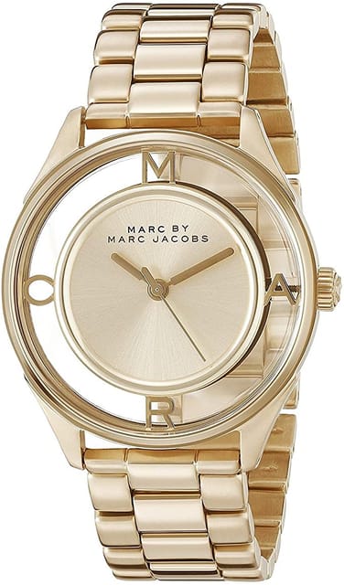 Marc Jacobs Tether Women's Gold Dial Stainless Steel Band Watch - MBM3413