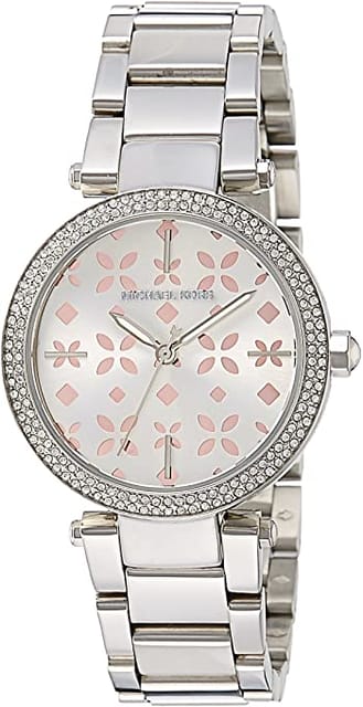 Michael Kors Womens Quartz Watch, Analog Display and Stainless Steel Strap MK6483 - Silver