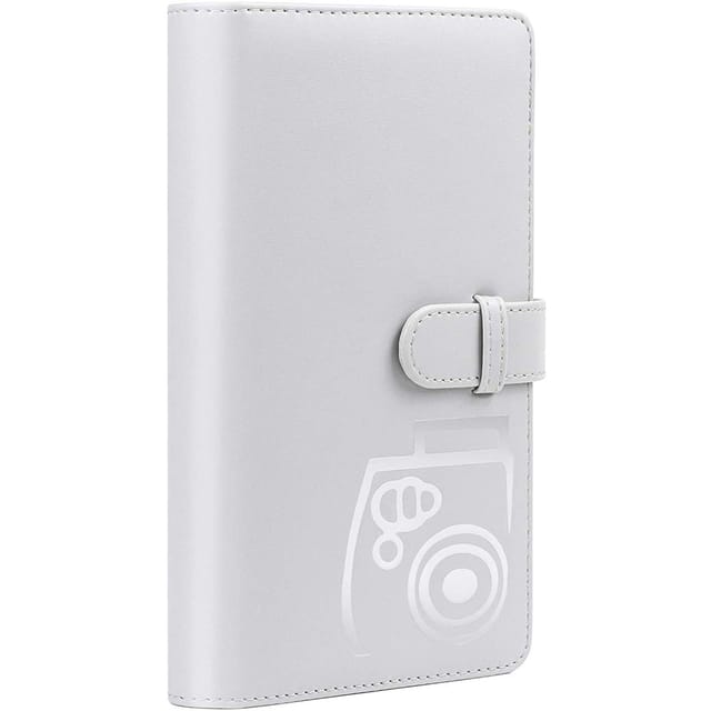 Ozone 96 Pockets Mini Wallet Photo Album with PU Leather Cover for Fujifilm Instax Mini 9 8 8+ 70 7s 90 25 26 50s Films (Grey)