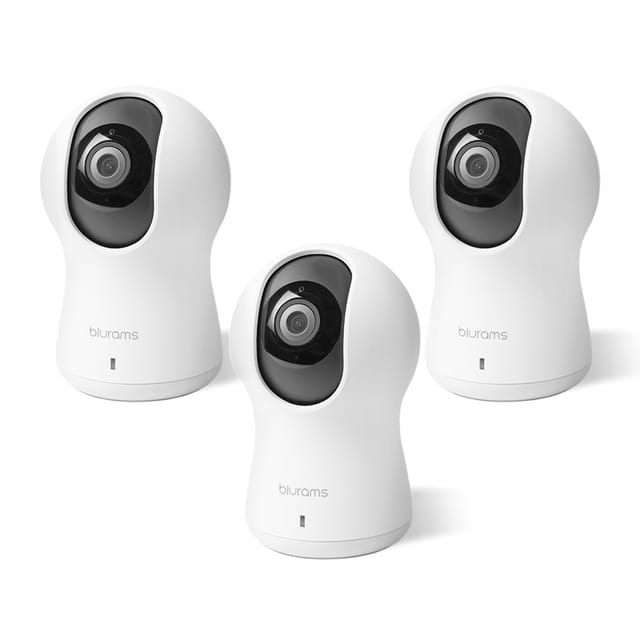 Blurams 720P Dome Lite Security Camera with Motion, Sound Detection, Night Vision, Two-Way Audio - A30 [Pack Of 3]