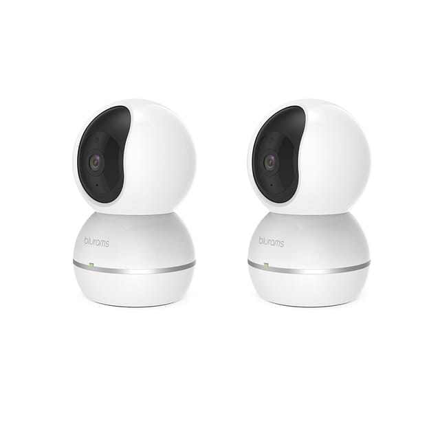 Blurams 1080p Dome Camera with Night Vision,Two-Way Audio, Motion, Sound Detection - S15F Snowman Home Camera [Pack Of 2]