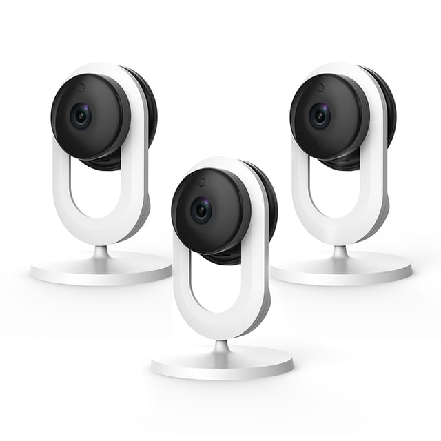 Blurams Home Lite Security Camera 720P with 2-Way Audio, Human & Motion Detection - A11 [Pack Of 3]