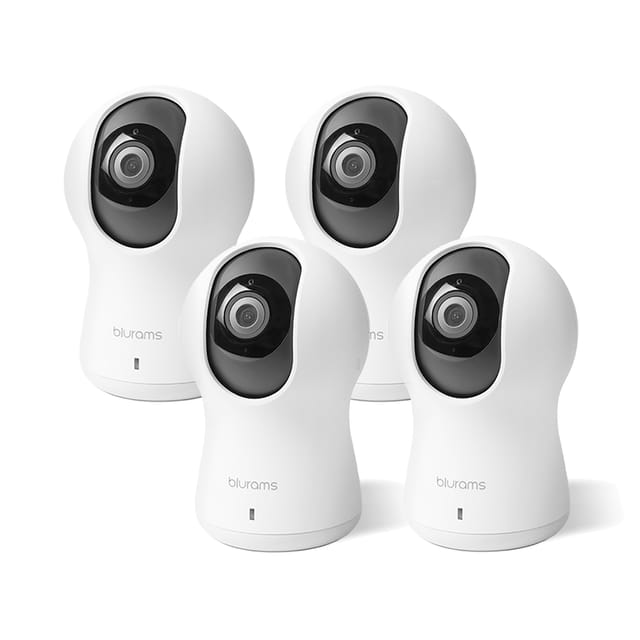 Blurams 720P Dome Lite Security Camera with Motion, Sound Detection, Night Vision, Two-Way Audio - A30 [Pack Of 4]