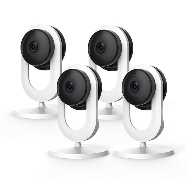 Blurams Home Lite Security Camera 720P with 2-Way Audio, Human & Motion Detection - A11 [Pack Of 4]