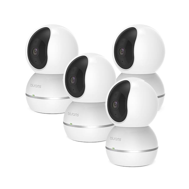 Blurams 1080p Dome Camera with Night Vision,Two-Way Audio, Motion, Sound Detection - S15F Snowman Home Camera [Pack Of 4]