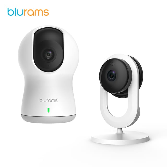 Blurams [ Pack of 2 Wireless Home Security Camera ] 720P Dome Lite Wireless Security Camera Pan / Tilt / Zoom WiFi Camera & 720p Home Lite Camera with Motion, Sound Detection, Night Vision, Two-Way Audio [ Works with Alexa ]