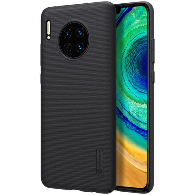 Nillkin Huawei Mate 30 Case Mobile Cover Super Frosted Shield Hard Phone Cover with Stand [ Slim Fit ] [ Designed Case for Huawei Mate 30 ] - Black