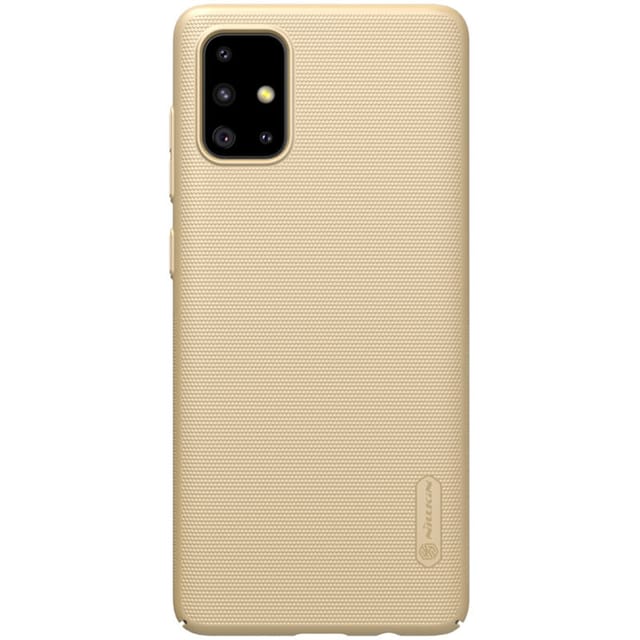 Nillkin Galaxy A71 Case Mobile Cover Super Frosted Shield Hard Phone Cover with Stand [ Slim Fit ] [ Designed Case for Samsung Galaxy A71 ] - Gold