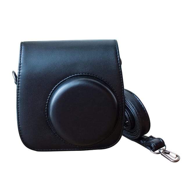 Ozone Instax Mini 8/8+ PU Leather Camera Case Bag - Black