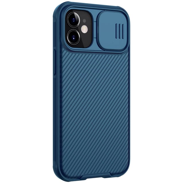 Nillkin Case for iPhone 12 Mini Cover Hard CamShield with Camera Slide Protective Cover [ Perfect Design Compatible with Apple iPhone 12 Mini (5.4 Inch) ] - Blue