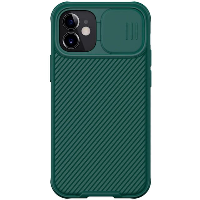 Nillkin Case for iPhone 12 Mini Cover Hard CamShield with Camera Slide Protective Cover [ Perfect Design Compatible with Apple iPhone 12 Mini (5.4 Inch) ] - Green
