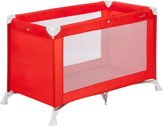 Safety 1St Soft Dreams Travel Cot Red Lines