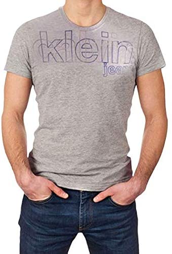 Calvin Klein Men'S T-Shirt Round-Neck Grey