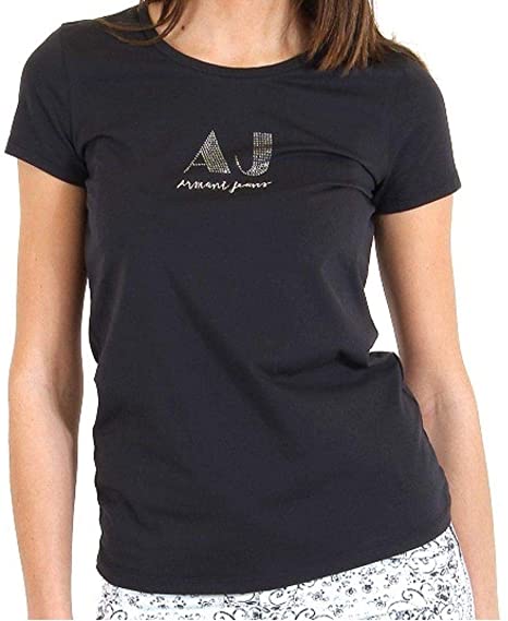 Armani Jeans Round Neck T-Shirt For Women Black