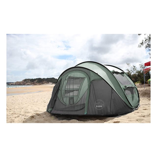 4 Person Pop Up Tent Green
