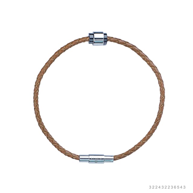 Fabian Men's Leather Bracelet FMB-JMYLB103-ORG20S