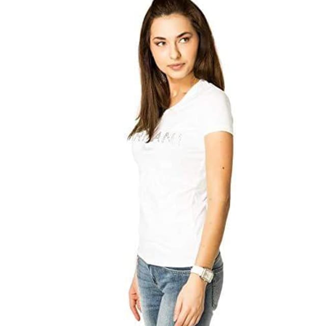 Armani Jeans Round Neck T-Shirt For Women White (Xl)