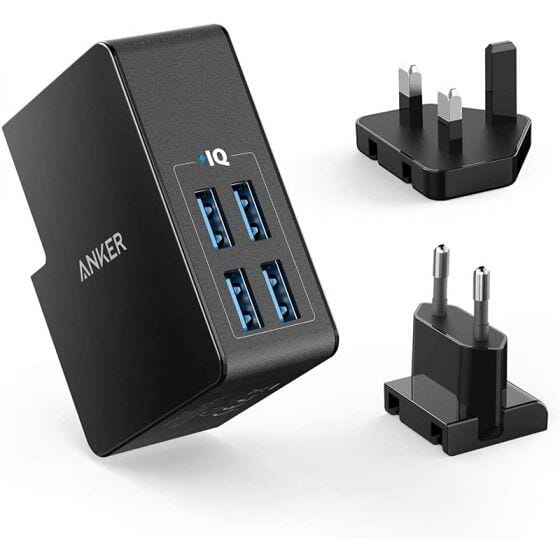Anker Powerport 4 Lite Wall Charger, 4 Ports