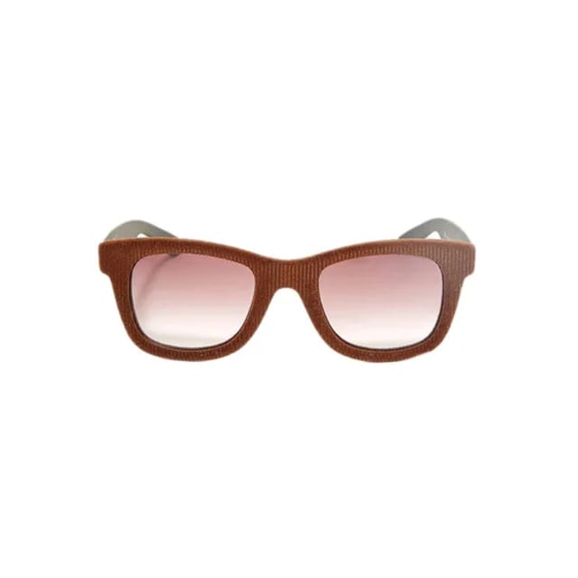 Italia Independent Unisex Wayfarer Shape Sunglasses Brwon Velvet Acetate Frame 090Vs.044