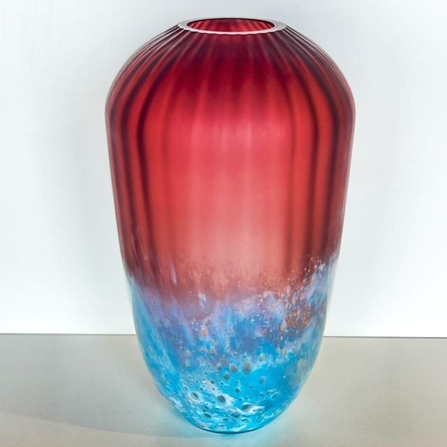 Italian Glass Vase Large