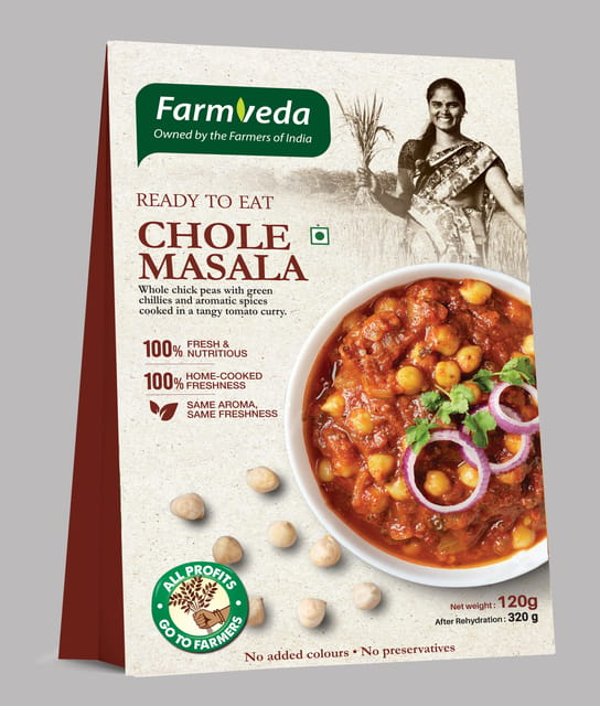 Ready to Eat Chole Masala Indian, Home Made Taste Just Boil and Eat 320g