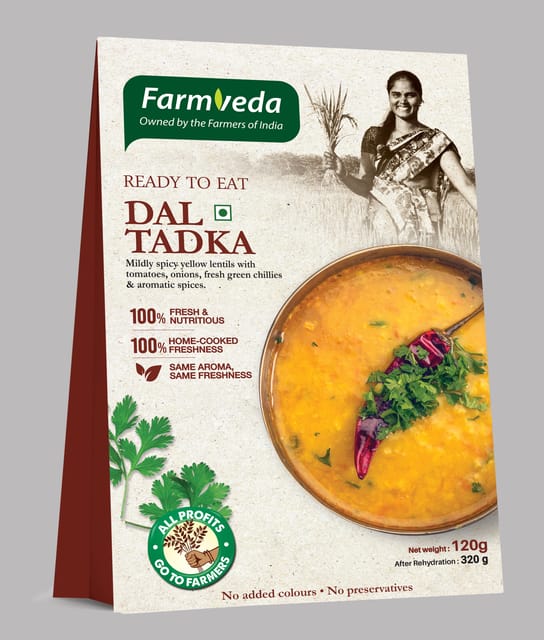 Ready to Eat Dal Tadka , Home Made Taste, Just Boil and Eat 320g