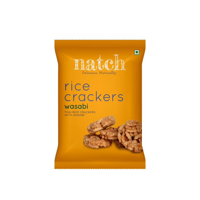 Natch Rice Crackers - Wasabi 25 g (Pack of 3)