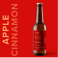 Apple Cinnamon KoBu - Pack of 3 Kombuchas