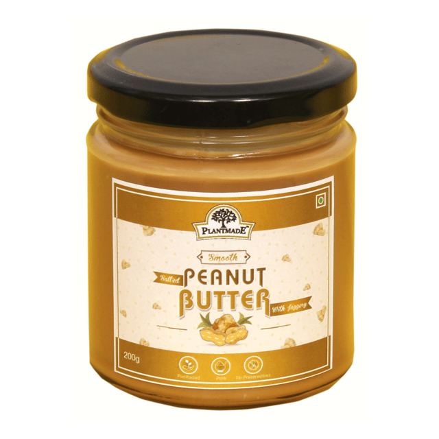 Plantmade Smooth Peanut Butter with Jaggery - 200 g