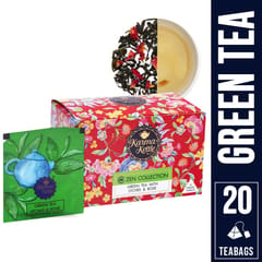 Lychee & Rose Green Tea by Karma Kettle - Pyramid Teabags (20)