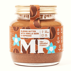 Almond Butter - Vanilla Bean and Espresso (100% Natural) - by The Mindful Pantry