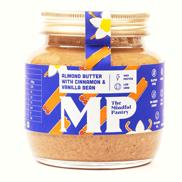 Almond Butter - Cinnamon and Vanilla Bean (100% Natural) - by The Mindful Pantry