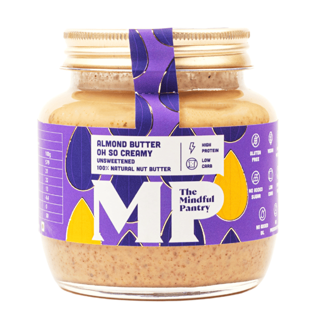 Almond Butter Creamy - Unsweetened (100% Natural) - by The Mindful Pantry