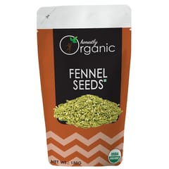 Honeslty Organic Fennel Seeds/ Saunf (USDA Organic Certified, 100% Pure & Natural) - 150g