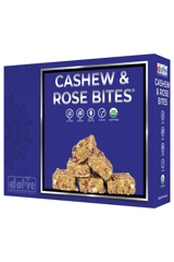 D-Alive Cashew & Rose Bites - 200g (Sugar-Free, USDA Organic, Lactose Free, Gluten-Free, Vegan, Ultra Low Carb, Keto & Diabetes Friendly) - 6 x 33g Servings, Snack, Sweets, Barfi