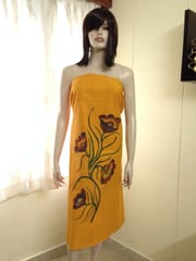 Floral Love Hand Painted Kurti Material