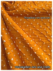 TURMERIC YELLOW Bandhani Fabric