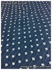 GREYISH BLUE Bandhani Fabric
