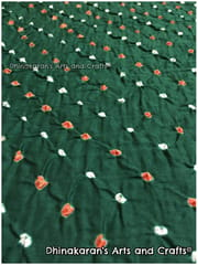 DESI GREEN Bandhani Fabric