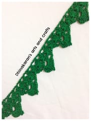 Dark Green Crochet Lace