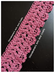 Heavy Crochet Lace - PINK