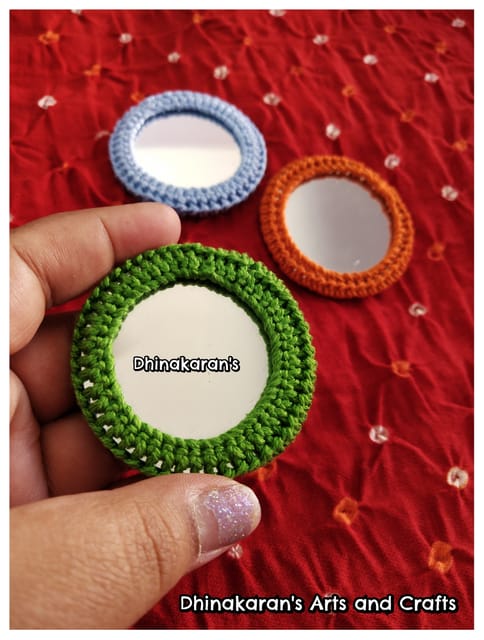 BIG Round Kutchwork Mirror Buttons