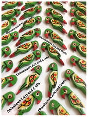DARK GREEN Parrot Buttons