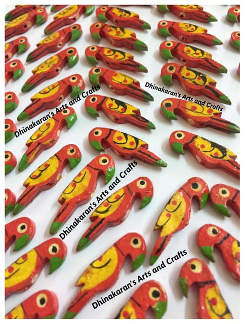 RED Parrot Buttons