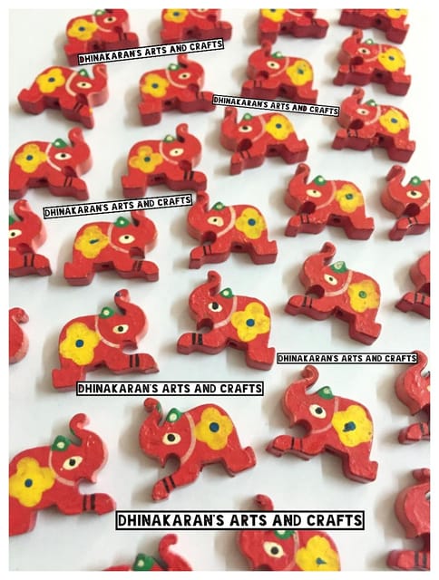 RED Elephant Buttons